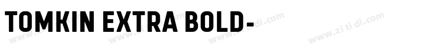 TOMKIN EXTRA BOLD字体转换